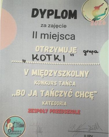 KONKURS TANECZNY "BO JA TAŃCZYĆ CHCĘ"