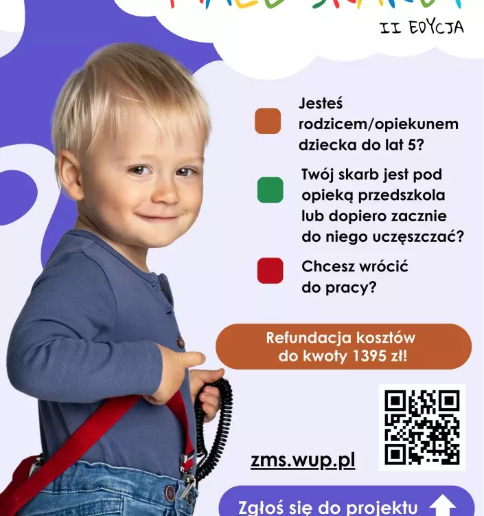 Zdjęcie do ZACHODNIPOMORSKIE MAŁE SKARBY - REFUNDACJA POBYTU DZIECKA W PRZEDSZKOLU