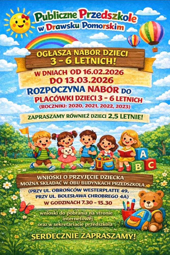 Zdjęcie do REKRUTACJA DO PRZEDSZKOLA!