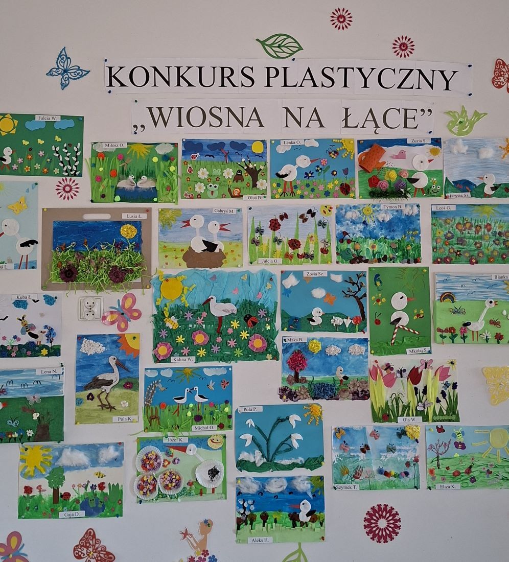 Zdjęcie do ROZSTRZYGNIĘCIE KONKURSU PLASTYCZNEGO "WIOSNA NA ŁĄCE"