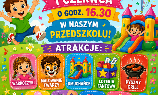 Zdjęcie do FESTYN RODZINNY W PRZEDSZKOLU PRZY UL. OBROŃC&Oacute;W WESTERPLATTE!