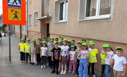 Zdjęcie do Żabki poznają zasady bezpiecznego poruszania się po drodze! 